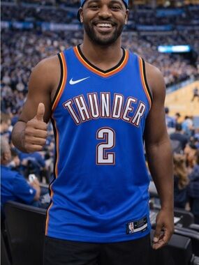 Nike Oklahoma City Thunder Jersey  2 Shai Gilgeous Alexander. Men’s Medium NBA